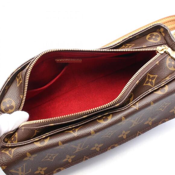 LOUIS VUITTON Authentic Brown Monogram Leather Shoulder Bag - Picture 4 of 8